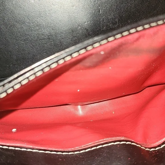 AUTHENTIC Dooney & Bourke trifold wallet-lock closure - Picture 3 of 6